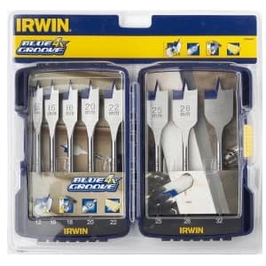 Irwin Blue Groove 4X Flat Bit Set - 8 Piece