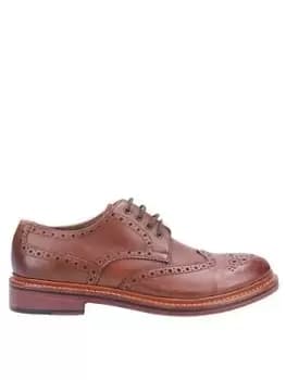 Cotswold Quenington Leather Sole Formal Shoe, Brown, Size 10, Men