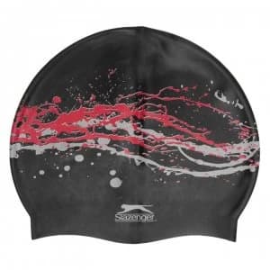 Slazenger Print Silicone Cap - Black/Red/White