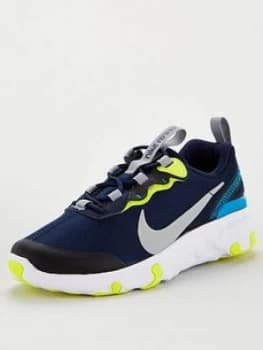 Nike Renew Element 55 Childrens Trainer - Navy/Yellow, Size 11
