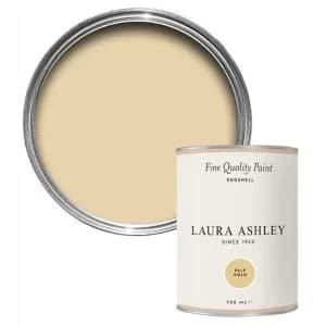 Laura Ashley Pale Gold Eggshell Emulsion Paint, 750Ml