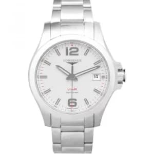 THE LONGINES CONQUEST V.H.P. 41MM SILVER DIAL