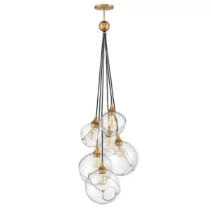 Lisa McDennon by Hinkley Skye 6 Light Pendant Heritage Brass