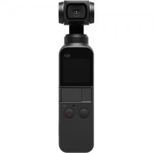 DJI Osmo Pocket Handheld 3 Axis Gimbal Stabilizer Black with Generic Tempered Glass Screen Protector