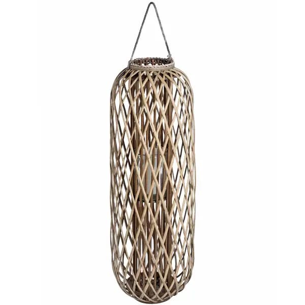 Hill Huge Standing Wicker Lantern HI-18730