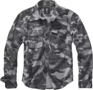 Brandit Vintage Shirt Longsleeve grey camo