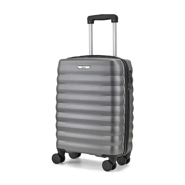 Rock Luggage Berlin IL55701 8 Wheel Hardshell Large Charcoal Suitcase