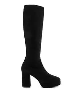 Dune London Sassy Knee High Boots, Black, Size 3, Women
