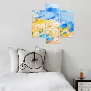 3MDF-083 Multicolor Decorative MDF Painting (3 Pieces)