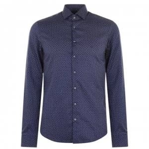 Calvin Klein Print Shirt - Navy 0G2