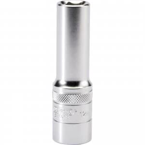 Draper 1/2" Drive Satin Finish Deep Hexagon Socket Metric 1/2" 12mm