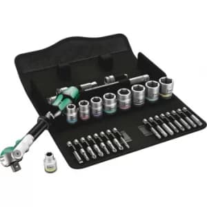 Wera 8100 SB9 Zyklop 29 Piece 3/8" Drive Socket and Bit Set