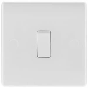 BG Single 2 Way Light Switch - White