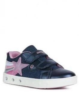 Geox Girls Skyline Strap Trainers - Navy