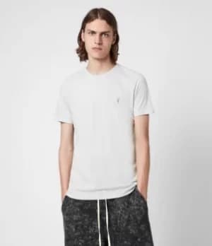 AllSaints Mens Tonic Crew T-Shirt, Quarry Grey, Size: XL