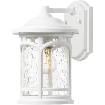 Marblehead Outdoor Medium 1 Light Wall Lantern, White, IP44, E27 - Elstead