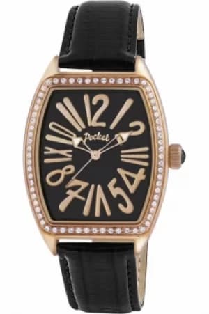 Ladies Pocket-Watch Tonneau Crystal Medio Watch PK2039