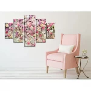 ST228 Multicolor Decorative MDF Painting (5 Pieces)