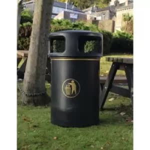 Slingsby Hooded Plastic Victorian Style Litter Bin