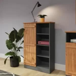 Multipurpose Cabinet Wotan Oak- 5 Shelves - Brown