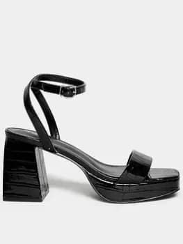 Long Tall Sally Platform Heel Croc - Black, Size 12, Women