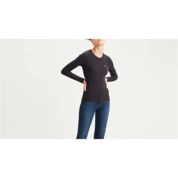 Levis Long Sleeve Baby T Shirt - Caviar