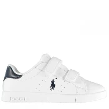 Polo Ralph Lauren Bilton Touch Fastening Trainers Infants - White/Navy