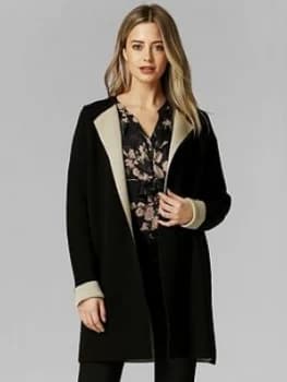 Wallis Petite Coatigan, Black, Size L, Women