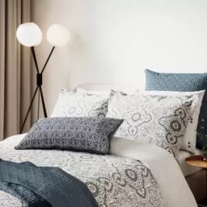 Bedeck of Belfast Nena Super Kingsize Duvet Cover Set, Denim