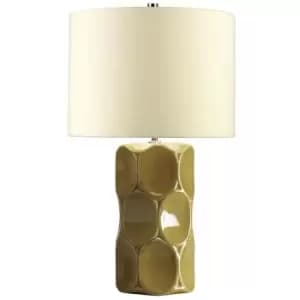Green Retro - 1 Light Table Lamp Green, E27 - Elstead