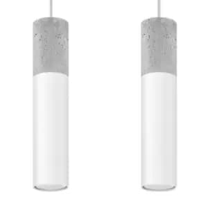 Sollux Pendant Lamp Borgio 2 White