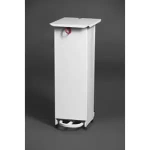 White Sack Holder Waste Pedal Bins 20 Litre