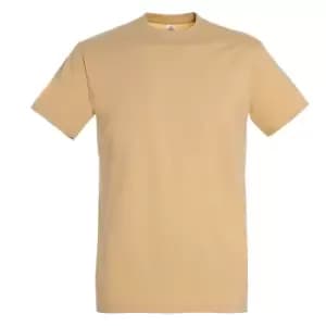 SOLS Mens Imperial Heavyweight Short Sleeve T-Shirt (XXL) (Sand)