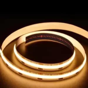 12V COB LED Strip Lights with 300 LEDs/M, 10W/M, 1100lm/M, CRI 90-92, 3000K