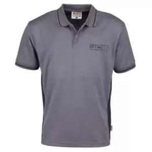 Trade Grey/Black Polo - Medium