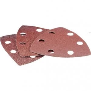 Draper Punched Delta Sanding Sheets 23666 Oscillating Multi Tool Assorted Grit Pack of 6
