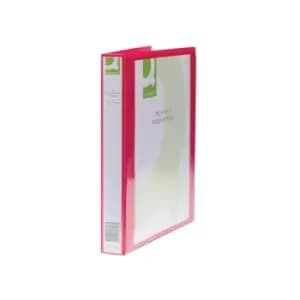 Qconnect A4 25MM 4-Ring Presentation Binder Red