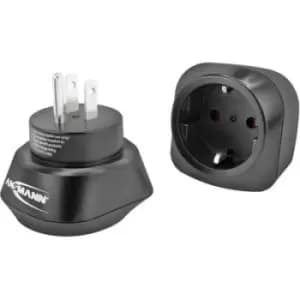 Ansmann 1250-0032 Travel adapter EU to US
