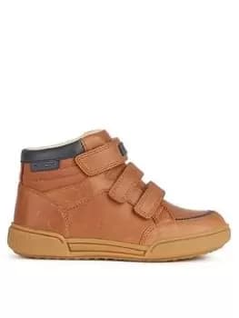 Geox Poseido Strap Boot, Brown, Size 10 Younger