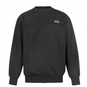 Lee Cooper Fleece Crew Sweater Mens - Black