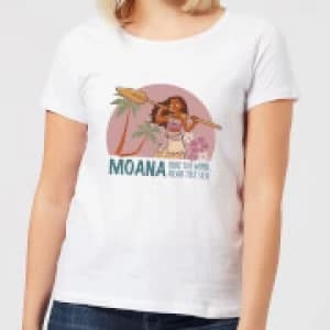 Moana Read The Sea Womens T-Shirt - White - 4XL