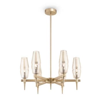 Lita Ceiling Pendant Lamp Matt Gold , 6 Light, G9