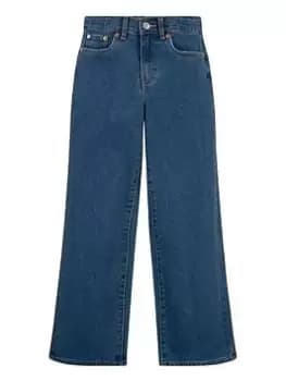Levis Girls Wide Leg Jeans - Blue Size Age: 8 Years, Women