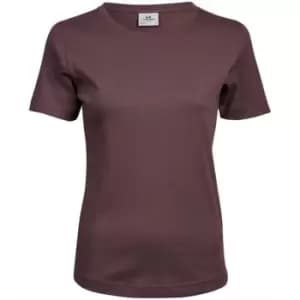 Tee Jays Womens/Ladies Interlock T-Shirt (S) (Grape)