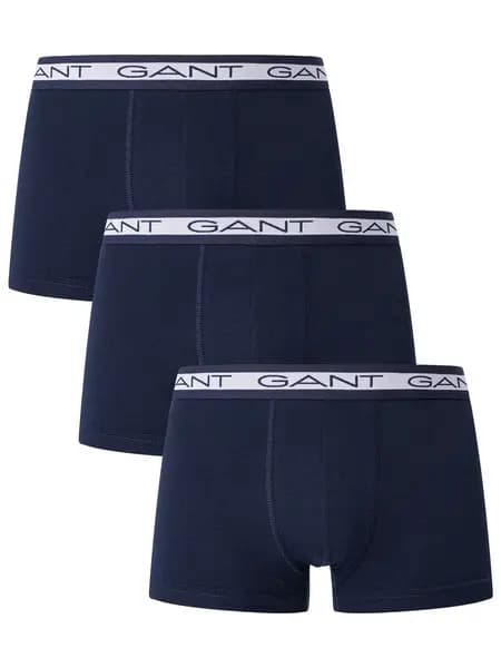 Gant 3 Pack Basic Trunks Marine S