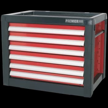 Sealey Premier 6 Drawer Tool Chest Black / Red