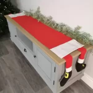 30cm x 176cm Santa Legs Table Runner / Father Christmas Decoration