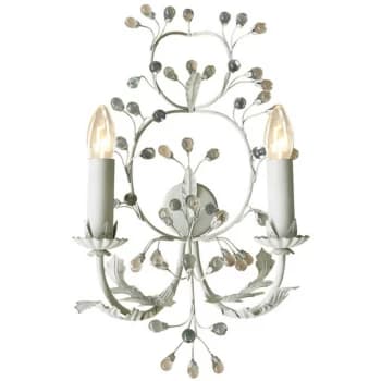 Linea Verdace Lighting - Linea Verdace Natello 2 Light Candle Wall Light Beige Gray