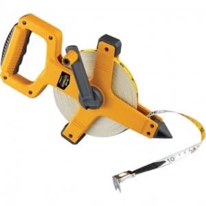 Komelon Unigrip Fibreglass Tape Measure Imperial & Metric 100ft / 30m 13mm