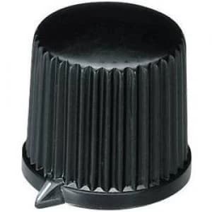 Control knob hand Black x H 20.7mm x 19.7mm OKW